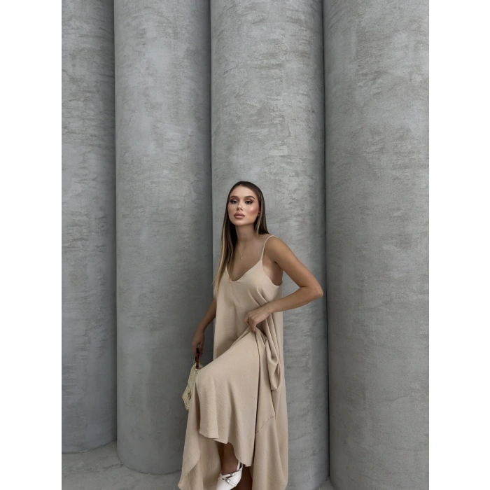 Aerobin uzun elbise bej pt