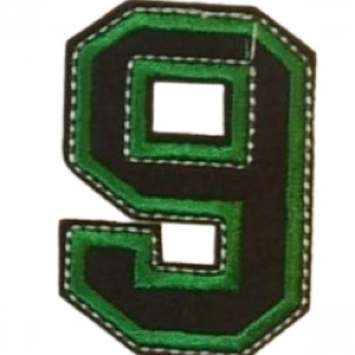 Aplike Ütü İle Yapışan 9  Rakamı Arma 4x5 Cm