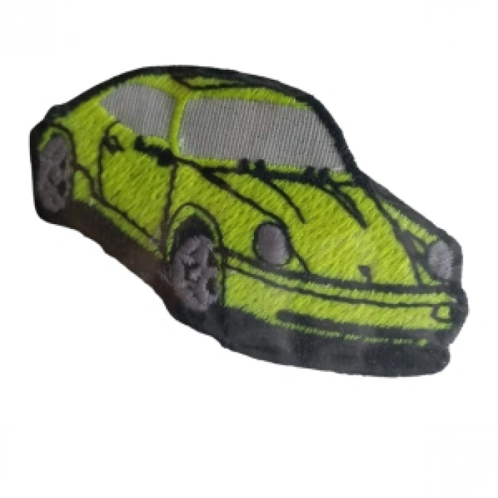 Aplike Ütü İle Yapışan Araba Yeşil Arma 3x4 Cm