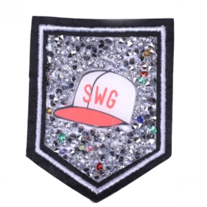 Aplike Ütü İle Yapışan Taşlı Şapka Arma 5x5 Cm