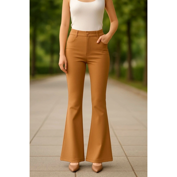 Atlas palazzo pantolon kamel