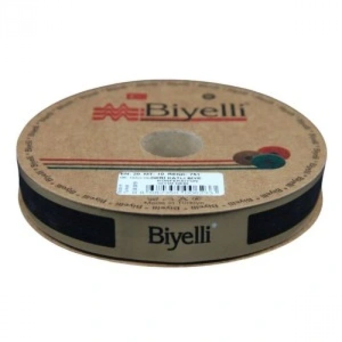 Biye Deri Katlı 751 Siyah 2 Cm 10 Metre %100 Polyester