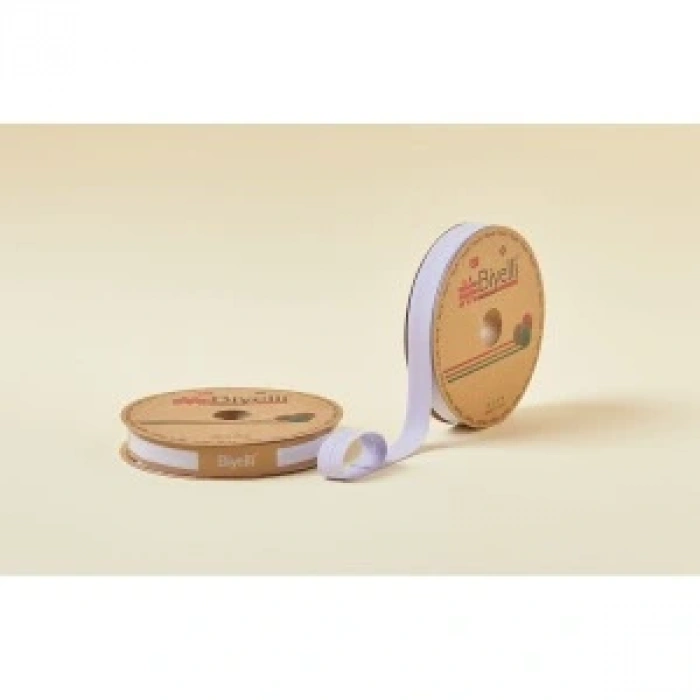 Biye Koton Katlı D25 Lila 2 Cm 25 Metre %65 Koton %35 Polyester