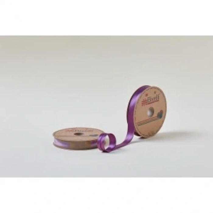 Biye Saten Katlı 083 Mürdüm 2 Cm 25 Metre %100 Polyester