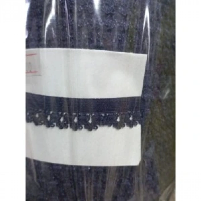 Çamaşır Lastiği Dantelli 1 Cm 75 Metre 1 Top Lacivert