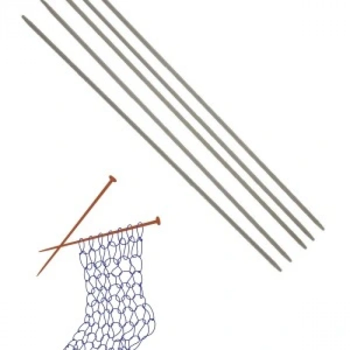 Çorap Şiş Metalize 20 Cm 3,5 Numara