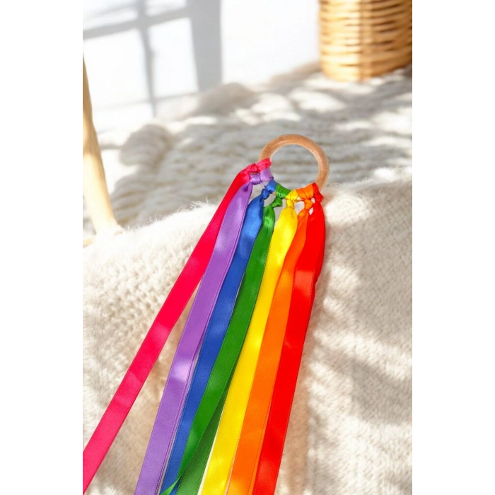 DKTT Duyusal Gökkuşağı Bebek Oyuncak Hediyelik, Dişlik gökkuşağı dişlik, çıngırak