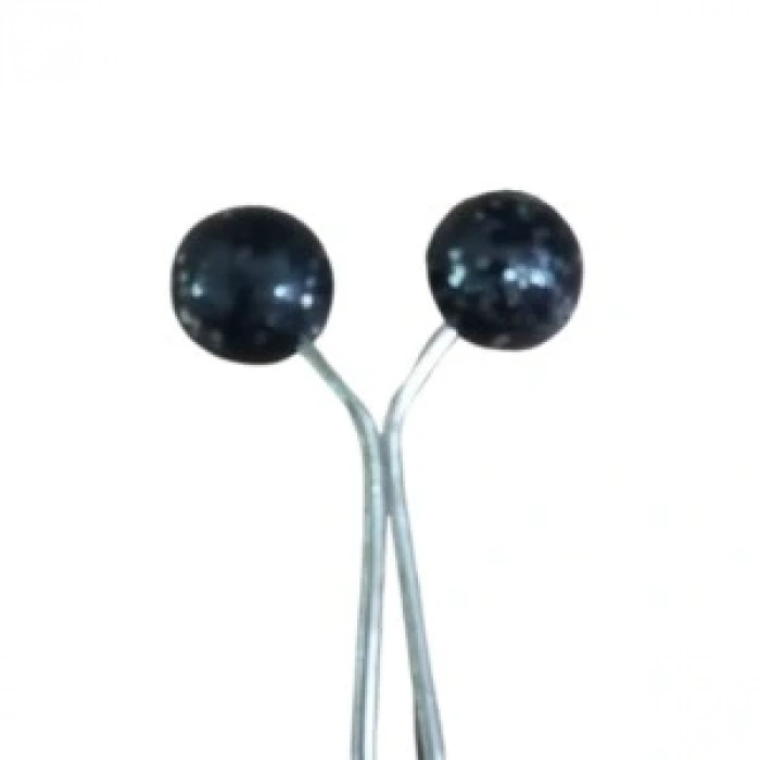 Eşarp Klipsi Top Model Simli Siyah 1 Adet