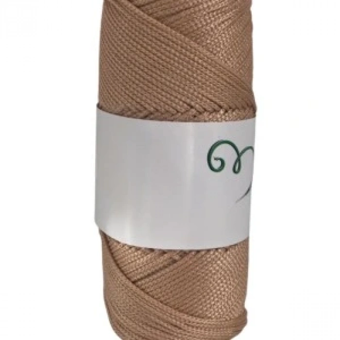 Makrome İpi 3mm Polyester Açık Karamel