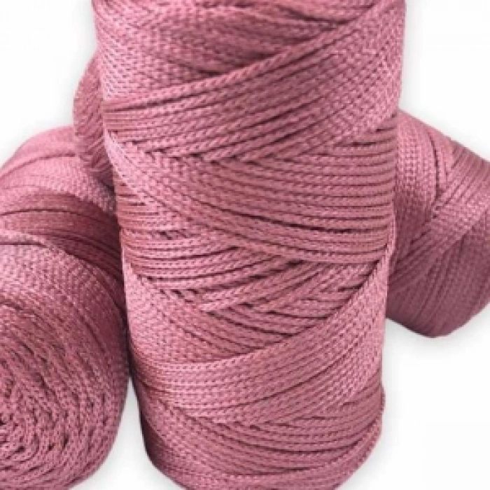 Makrome İpi 3mm Polyester Gül Kurusu