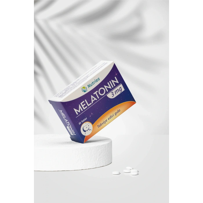 Melatonin Uyku Destek Tableti 3 Mg 30’lu – 2’li Avantaj Paketi