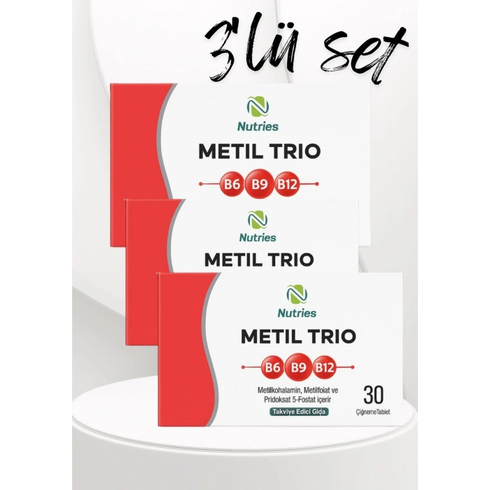 Metil B12 Çiğneme Tableti – 3’lü Ekonomik Set