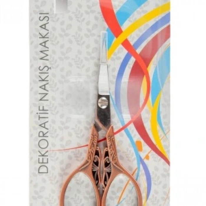 Nakış Makası Dekoratif Bakır Kelebek Ybl-403 Model 18