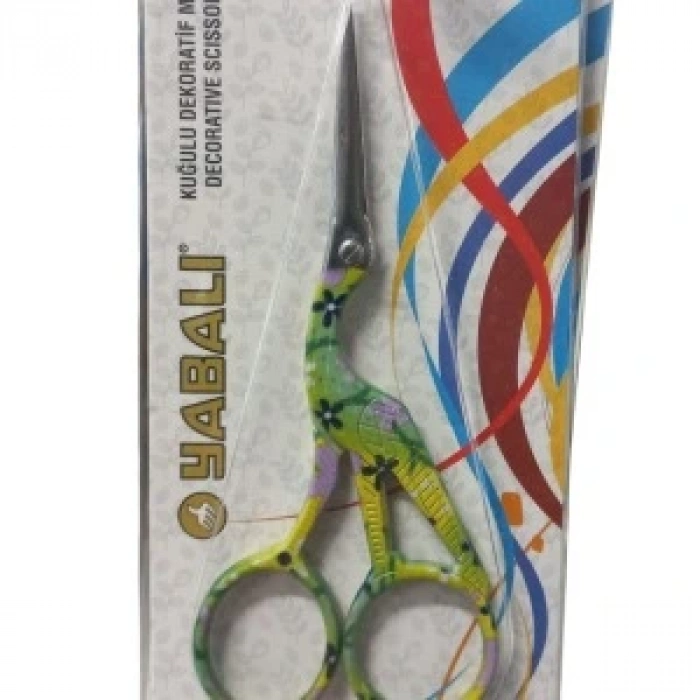 Nakış Makası Kuğulu Dekoratif Makas Yeşil Ybl-048 Model 6