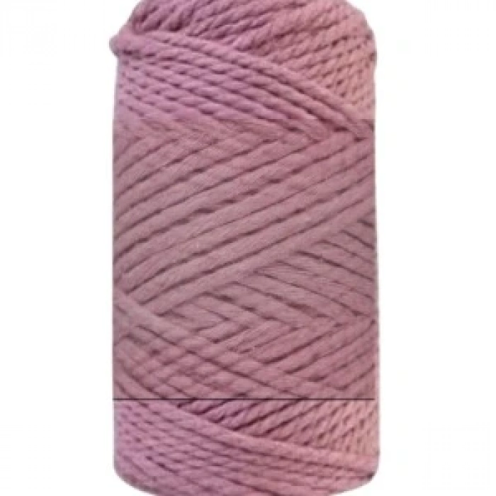 Pamuk Makrome 4 Mm İp  Gül Kurusu