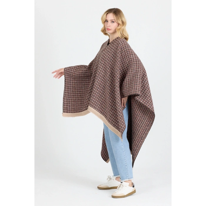 Panço - Pamuk Polyester Karışımlı Şık ve  Kaliteli Kumaş-Kahverengi