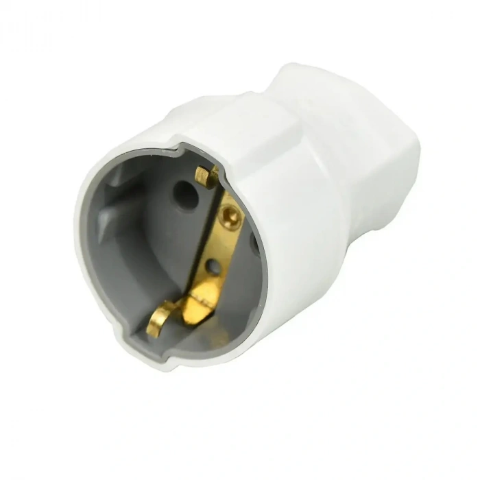 Topraklı Dişi Fiş Beyaz