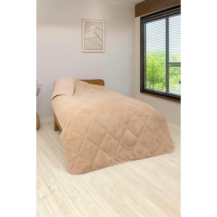 WELSOFT YORGAN TEK KİŞİLİK 155*220 YORGAN-Kahverengi