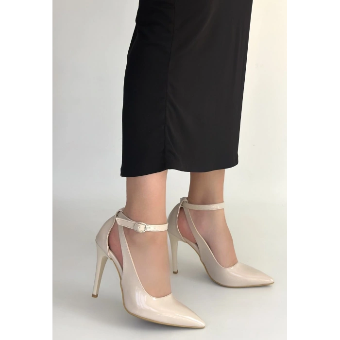 Wenni Bej Rugan Stiletto Ayakkabı