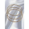 316L Çelik Gold Renk Dalgalı Model Bilezik Seti - TJ-BB6177