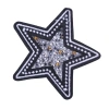 Aplike Ütü İle Yapışan Taşlı Yıldız Arma 5 Cm