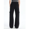 Kargo cep jeans pantolon siyah