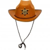 Kovboy Şerif Şapkası Kahve 12 Adet - Kostüm Parti ve Gösteri Şapkası