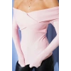 Madonna Çapraz Yaka Bluz Pembe t4331