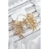 Pirinç Yaprak Model Gold Renk Kadın Küpe - TJ-BKP11212