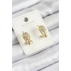 Xuping Zirkon Taşlı Damla Model Gold Renk Kadın Küpe - TJ-BKP10844
