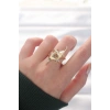 Yıldız Model Gold Renk Ayarlanabilir Yüzük - TJ-BYK3144