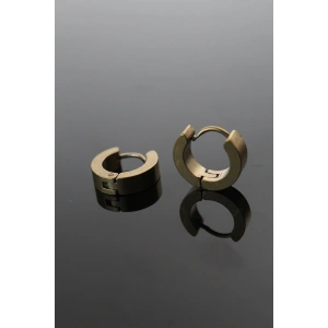 316L Çelik Gold Renk Halka Model Çift Küpe - TJ-EKP252