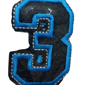 Aplike Ütü İle Yapışan 3 Rakamı  Arma 2,5x4 Cm