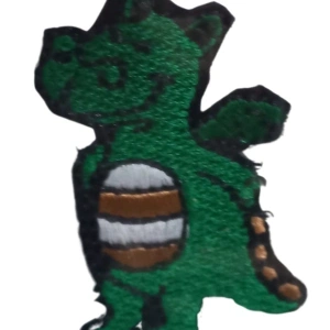 Aplike Ütü İle Yapışan Dinazor Yeşil Arma 2,5x4 Cm