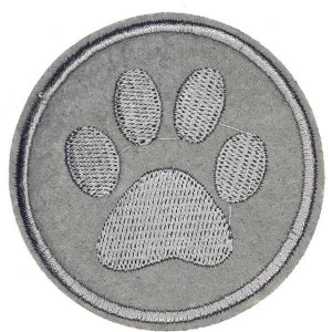 Aplike Ütü İle Yapışan Gri Pati Arma 5 Cm