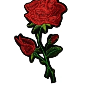 Aplike Ütü İle Yapışan Gül Büyük Arma 15x5 Cm
