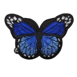 Aplike Ütü İle Yapışan Kelebek Lacivert Arma 7x5 Cm
