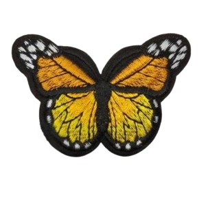 Aplike Ütü İle Yapışan Kelebek Sarı Arma 7x5 Cm