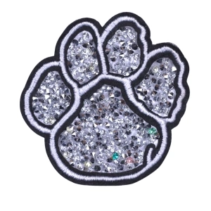 Aplike Ütü İle Yapışan Taşlı Pati Arma 5 Cm