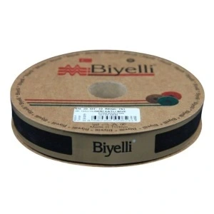 Biye Deri Katlı 751 Siyah 2 Cm 10 Metre %100 Polyester