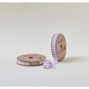 Biye Kalın Çizgili Katlı F07 Gül Kurusu 2 Cm 25 Metre %65 Koton %35 Polyester