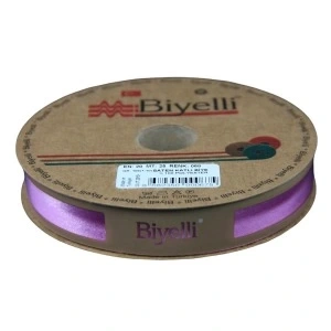 Biye Saten Katlı 068 Gül Kurusu 2 Cm 25 Metre %100 Polyester