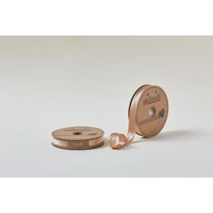 Biye Saten Katlı 080 Koyu Bej 2 Cm 25 Metre %100 Polyester