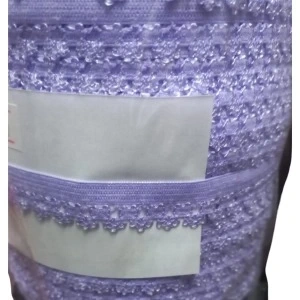 Çamaşır Lastiği Dantelli 1 Cm 75 Metre 1 Top Lila