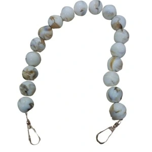 Çanta Askısı 40 Cm Akrilik Yuvarlak Krem