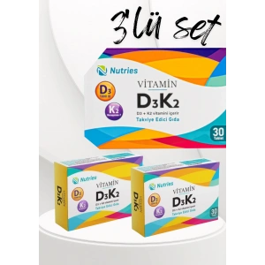 D3k2 Vitamin Takviyesi 30 Tablet – 3’lü Ekonomik Set
