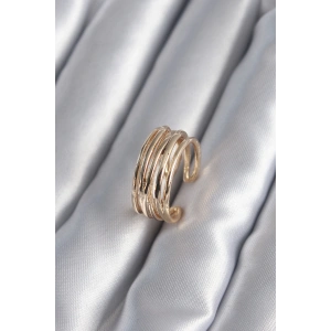 Gold Renk Ayarlanabilir Kadın Yüzük - TJ-BYK2947