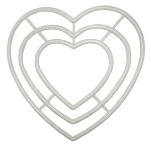 Kalp Makrome Halkası 3lü 20 Cm