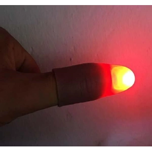 Led Işıklı Renkli Sihirli Parmak Işıklı Parmak Şaka Parmak 1 Adet