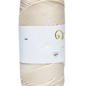 Makrome İpi 3mm Polyester  Krem